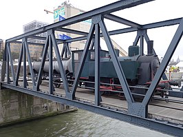 stoomlocomotief bij het Redersplein