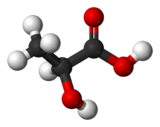 structure tri-dimensionnelle de de l'acide lactique