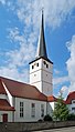 Die evangelische Laurentiuskirche in Höfingen in Baden-Württemberg. }} English: The protestant Laurentius church in Höfingen in the German Federal State Baden-Württemberg.