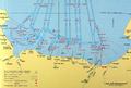 Naval Bombardments on D-Day - HMS Arethusa and Merville marked