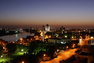 Centro de Cartum à noite