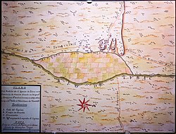 18th century map of Tubac and surroundings