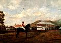 Hipódromo de Sabana Grande. 1896. Óleo sobre tela. 80,2 x 112,5 cm.