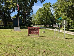 The entrance to the Civil War Memorial Park in Croton