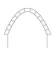 Svenska: Parabelbåge Polski: Łuk paraboliczny Español: parabólico