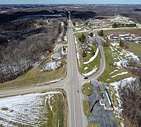 US 61/WIS-171 junction in Rolling Ground