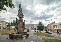 Míru Square with the Column of the Holy Trinity