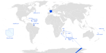 Location of French Overseas Territories