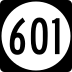 State Route 601 marker