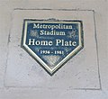 The Metropolitan Stadium home plate marker.