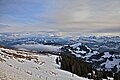 Vista de los alpes centrales de Suiza desde Rigi Kulm