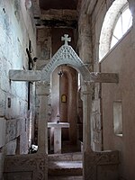 Interior image of the Church of St Martin's with a view of the chancel screen (June 2013).