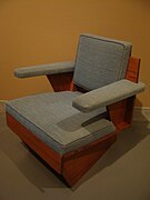 Sillón (1940), de Frank Lloyd Wright, Nelson-Atkins Museum of Art, Kansas City (Misuri)