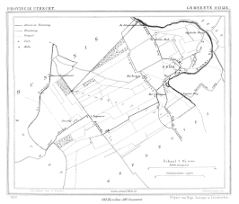 kaart Odijk 1866