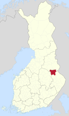 Lage von Nurmes in Finnland