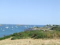 Vue sur les îles Chausey, Normandie, France.