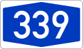 File:Bundesautobahn 339 number.svg