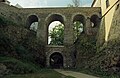 As supports for a bridge in Český Krumlov, Czech Republic (2004)