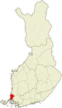 Location of Vakka-Suomi sub-region