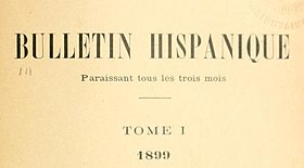 Image illustrative de l’article Bulletin hispanique