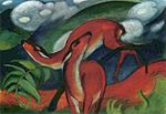 Franz Marc: Rote Rehe II («Hjort», 1912)