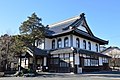 重要文化財の大日本報徳社大講堂（静岡県掛川市）