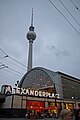 Bahnhof Alexanderplatz og Fernsehturm