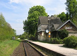 Järnvägsstation i Lohmar.