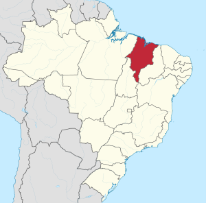 Localização do Maranhão no Brasil