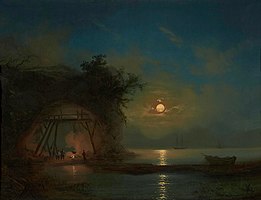 Moonlit Night 1850-aj jaroj date QS:P,+1850-00-00T00:00:00Z/8