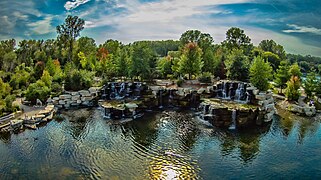 Resch Falls at Bay Beach Wildlife Sanctuary