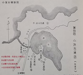 小浜古墳分布図