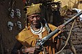 Image 46A Dogon hunter with an old flintlock rifle still in use. (from Culture of Mali)