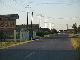 La rue principale de Gornja Vranjska