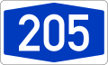 File:Bundesautobahn 205 number.svg