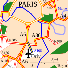 Carte de la route.