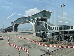 SkyBridge connecting Terminal 1 with North Satellite Concourse