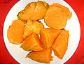 Español: Sweet potato boiled and peeled English: Camote hervido y pelado