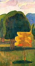 Émile Bernard, L'Arbre jaune, 1888, huile sur toile.