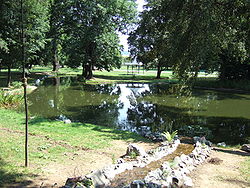 Protected park with a pond in Barca