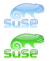 SuSE logo (Crystal) in two colours