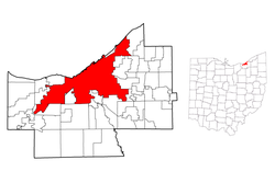 Contea di Cuyahoga - Localizzazione