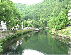 The Sauer at Esch-sur-Sûre