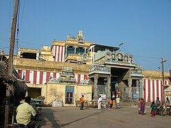 A view of the temple from the basement