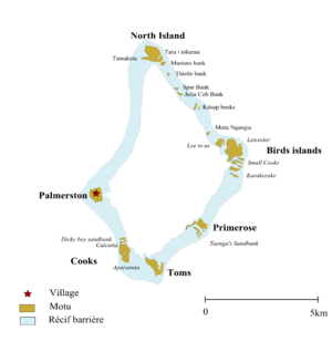 Karte des Atolls