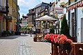 Die 3-Maja-Straße, eine Flaniermeile- und Geschäftsstraße in der Innenstadt von Sanok