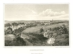 Weinstadt Schweinfurt im Jahre 1847