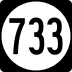 State Route 733 marker