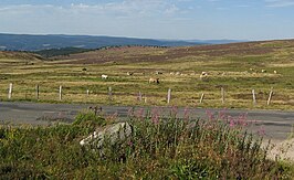 Panorama vanaf de col in noordoostelijke richting