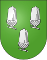 Silberne Eicheln im Wappen von Chavannes-le-Chêne VD, Schweiz